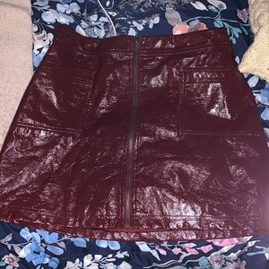 I’ve never worn this leather skirt